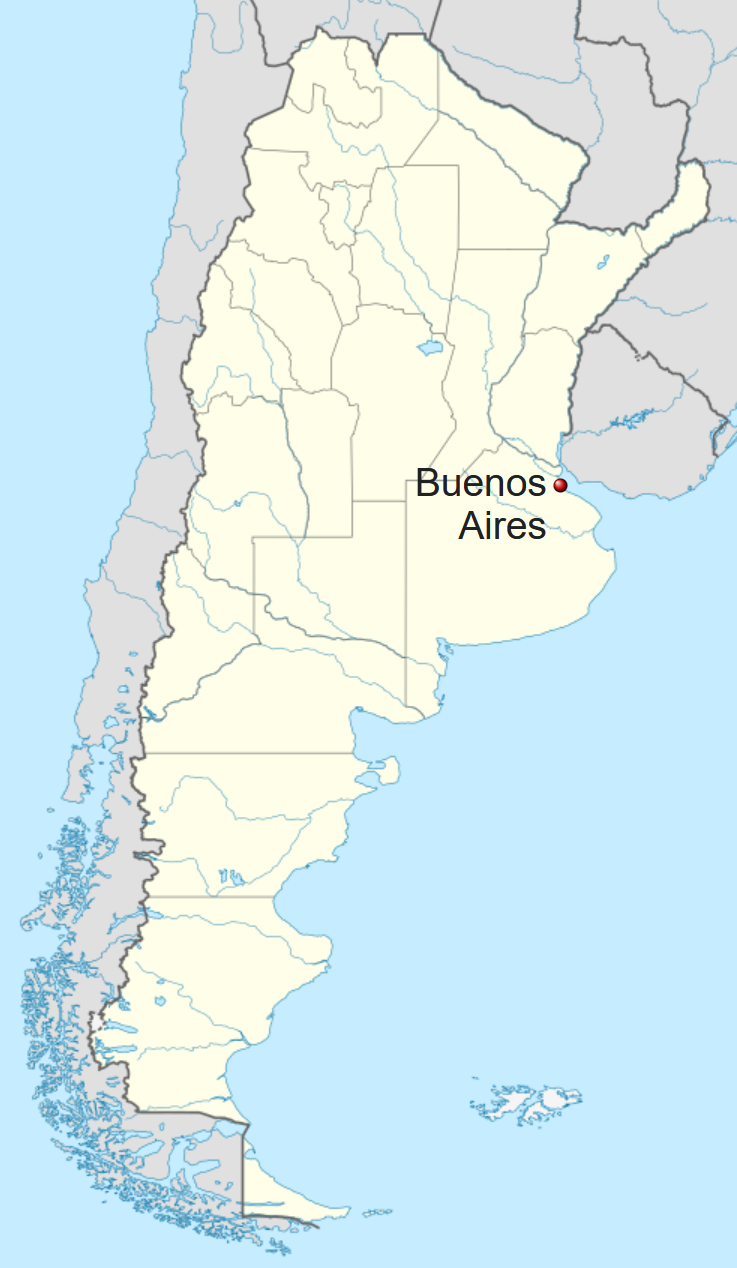 Ubicación en Argentina: Ciudad Autónoma de Buenos Aires