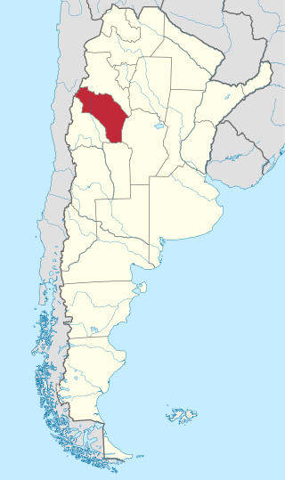 Ubicación en Argentina: La Rioja