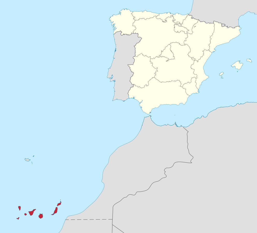 Ubicación en España: Islas Canarias