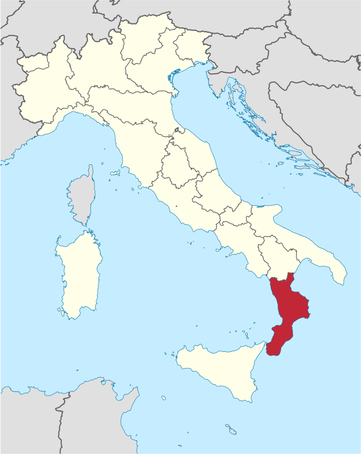 Posizione in Italia: Calabria