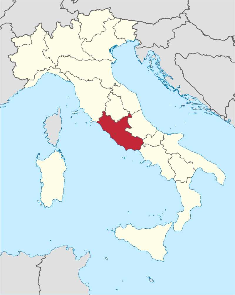 Posizione in Italia: Lazio