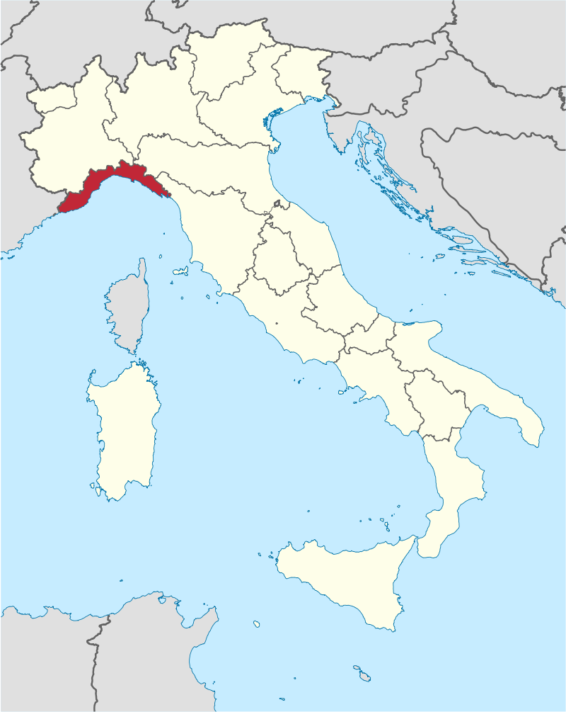Posizione in Italia: Liguria