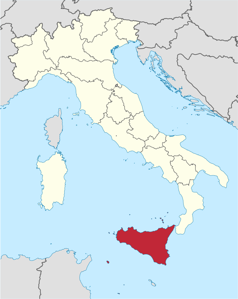 Posizione in Italia: Sicilia