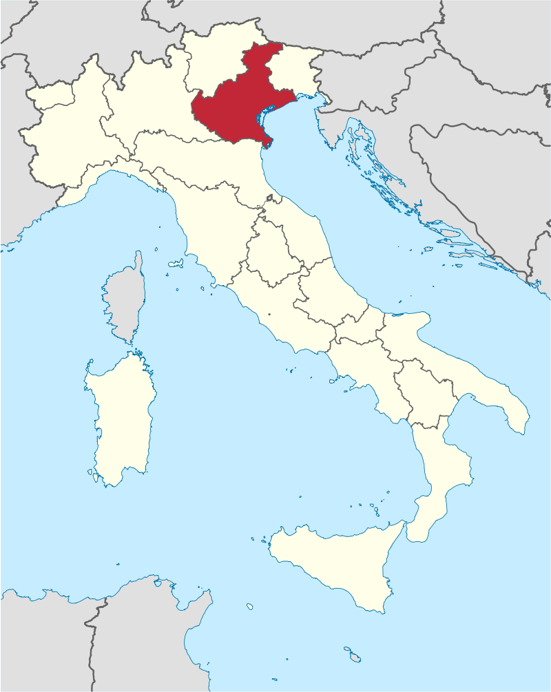 Posizione in Italia: Veneto