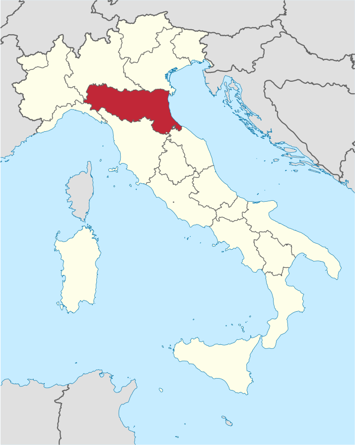 Posizione in Italia: Emilia-Romagna
