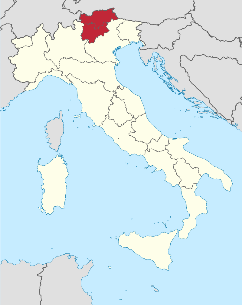 Posizione in Italia: Trentino-Alto Adige sudtirol