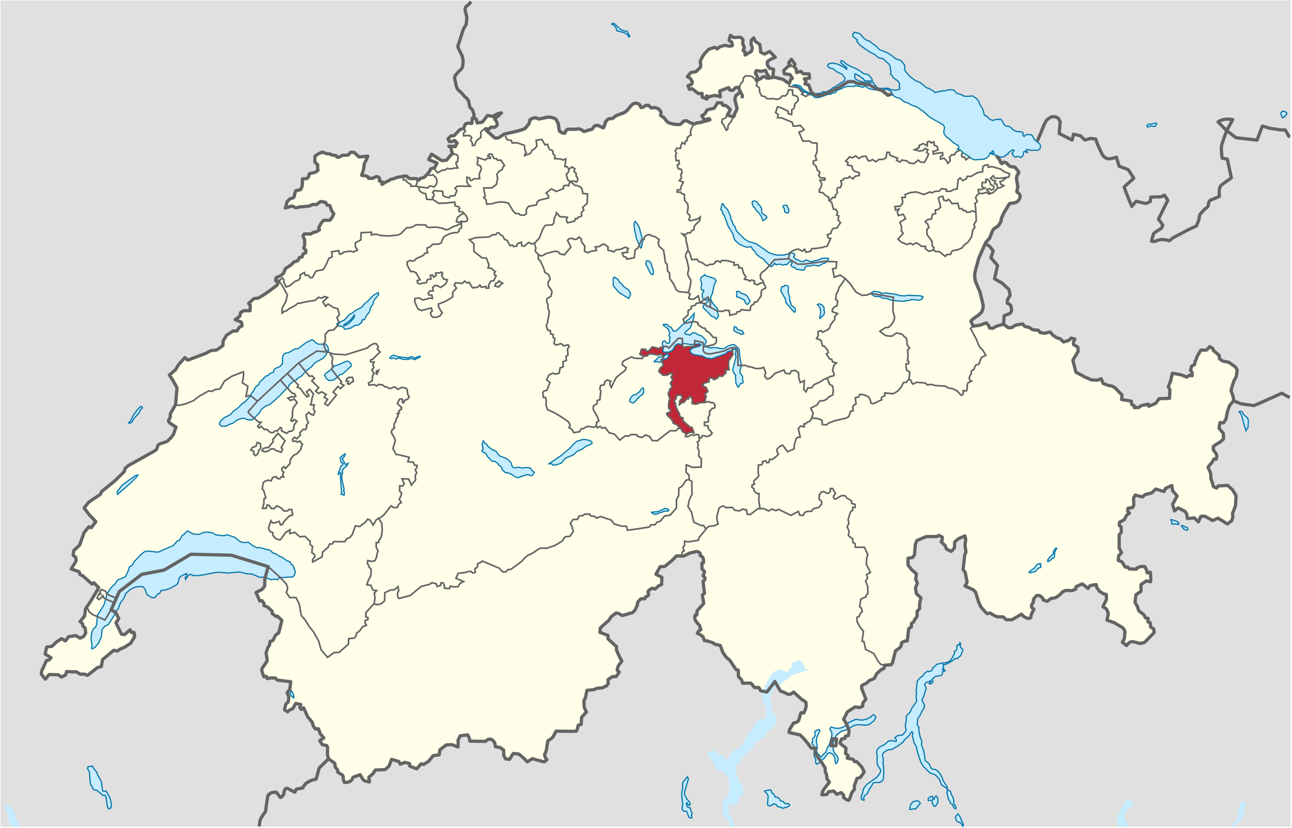 Ubicación en Suiza: Nidwalden