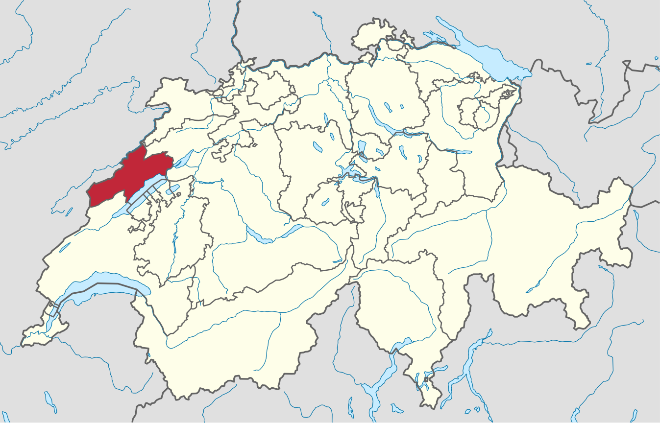 Ubicación en Suiza: Neuchâtel